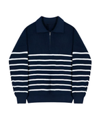 Men's Warm Relaxed Layered Quarter Zip Sweater — product view 8