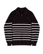 Men's Warm Relaxed Layered Quarter Zip Sweater — product view 9