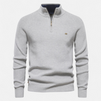 Men’s Timeless Warm Half-Zipper Knitted Sweater — product view 12
