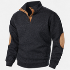 Men’s Modern Warm Stand-up Collar Knitted Sweater — product view 5