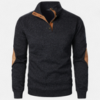 Men’s Modern Warm Stand-up Collar Knitted Sweater — product view 15