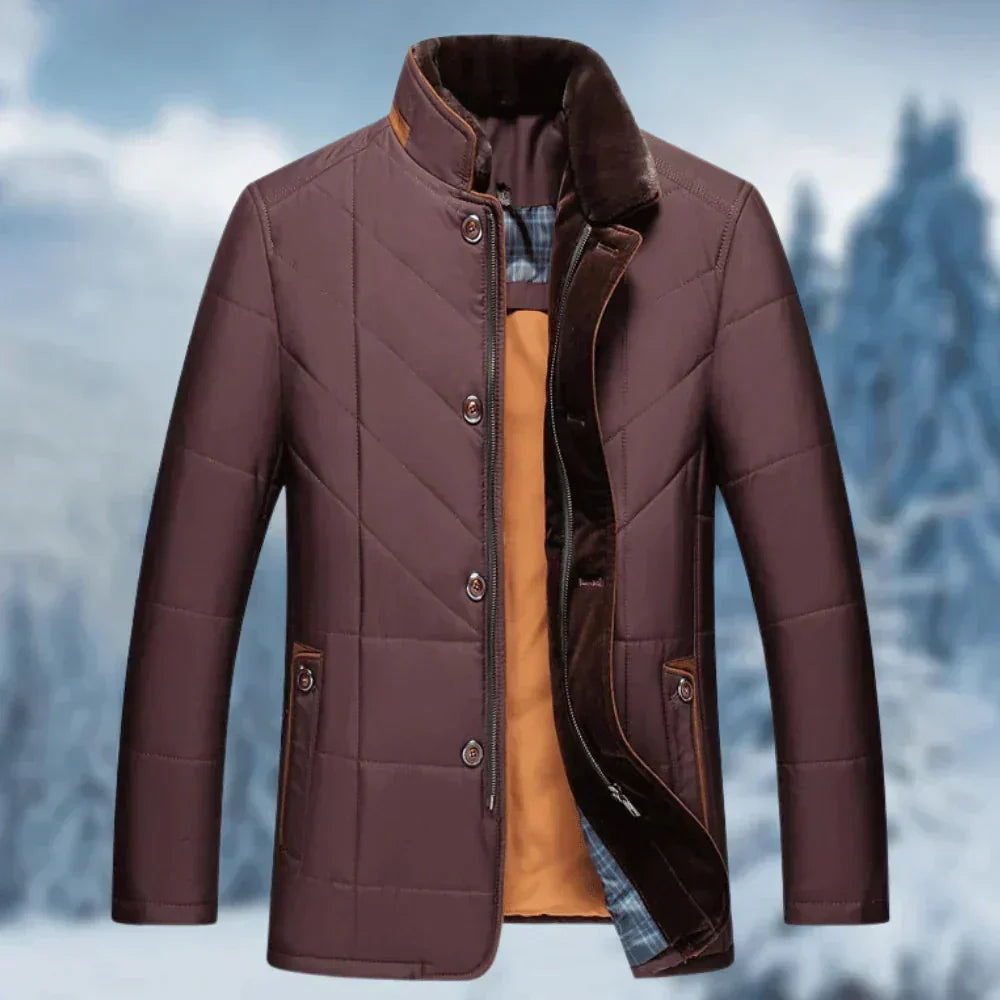 Men’s Stylish Warm Sleek Thermal Winter Coat — product view 4