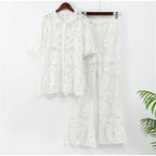 Casual Breezy Crochet Two-piece Women's Set for Everyday Wear — product view 4