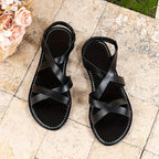 Casual Roman Style Criss-Cross Flat Sandals for Women — product view 9