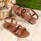 Casual Roman Style Criss-Cross Flat Sandals for Women — product view 13