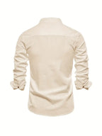 Casual Buttons Shirt with Stand-aup Collar — product view 6