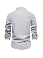 Casual Buttons Shirt with Stand-aup Collar — product view 10
