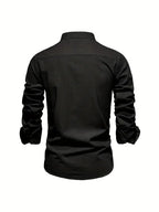 Casual Buttons Shirt with Stand-aup Collar — product view 13