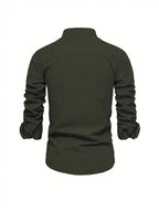Casual Buttons Shirt with Stand-aup Collar — product view 15