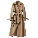 Retro Modern Long Trendy Trench Coat for Women — product view 1
