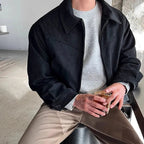 Modern Fashion Outdoor Leather Coat for Men — product view 1