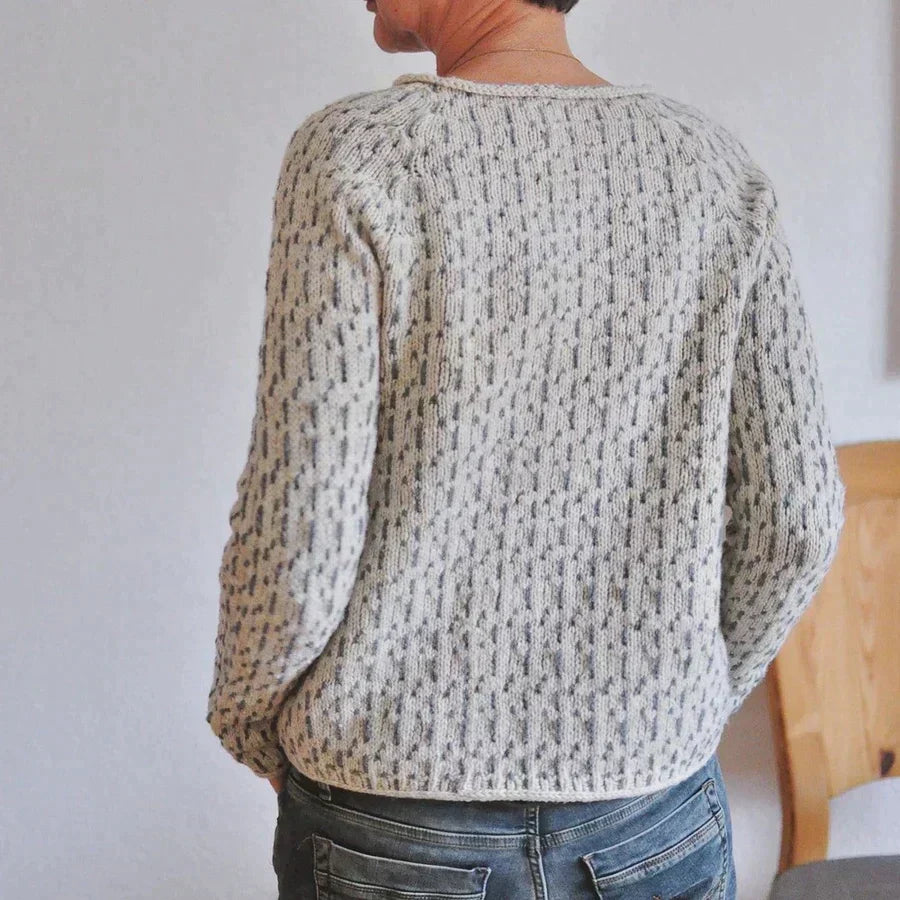 Women’s Fashion Knitted Boat Neck Sweater — product view 5