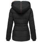 Women’s Fashion outdoor Winter Fur Hood Puffer Jacket — product view 7