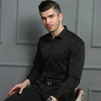 Men’s  Flex Stretch Business Formal Shirt — product view 5