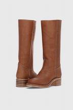 Women's classic versatile knee-high boots with a stacked heel — product view 3