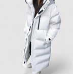 Long waterproof hooded winter parka for women — product view 5