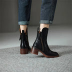 Women’s Fashion Zip-Up Ankle Boots with Side Zipper — product view 3