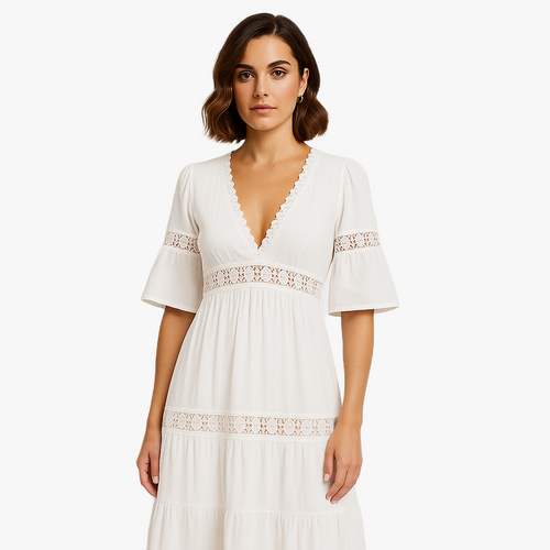 Chic Sheer Beach Cover-Up Dress — product view 1