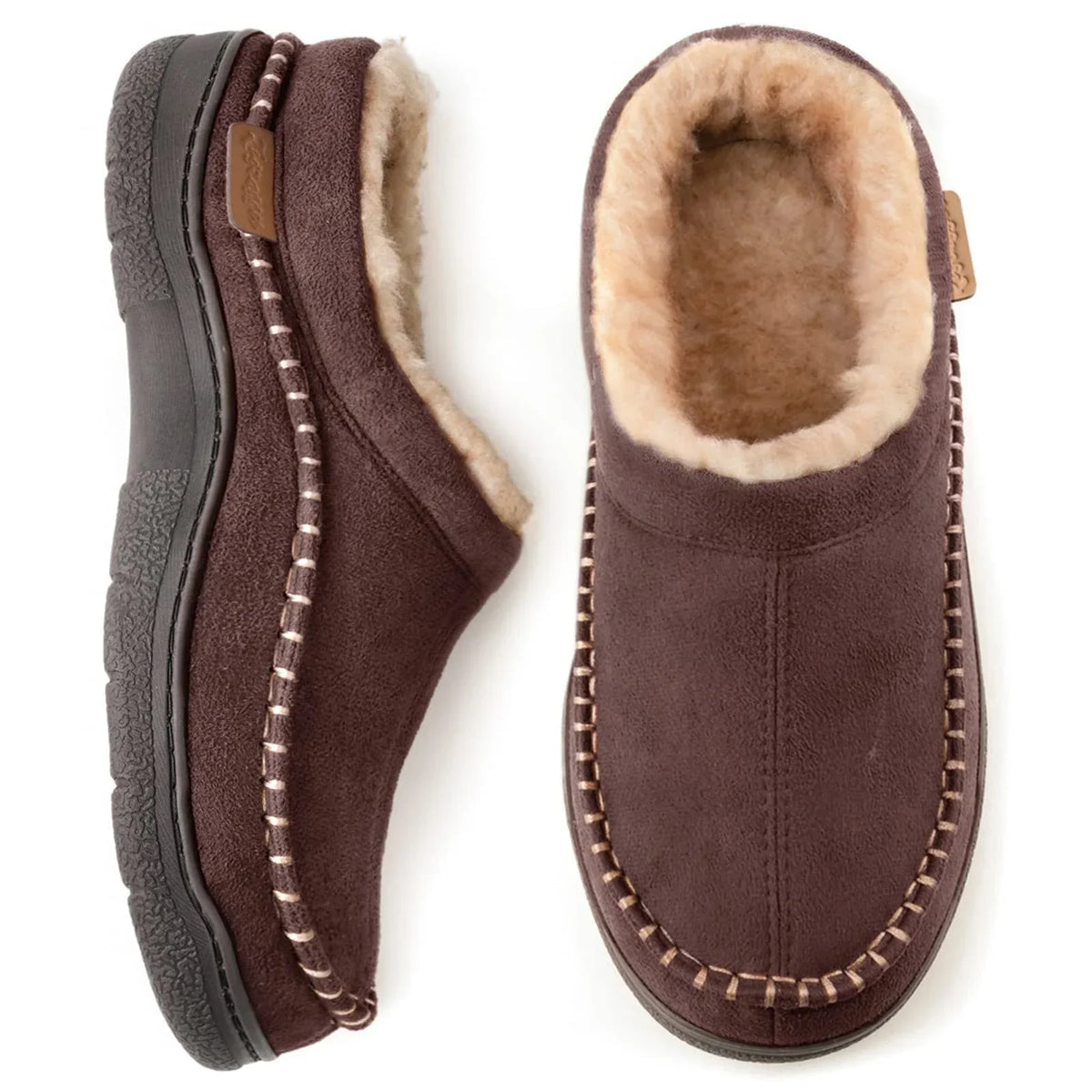 Men's Stable Non-Slip Warm Fleece Lined Slippers
