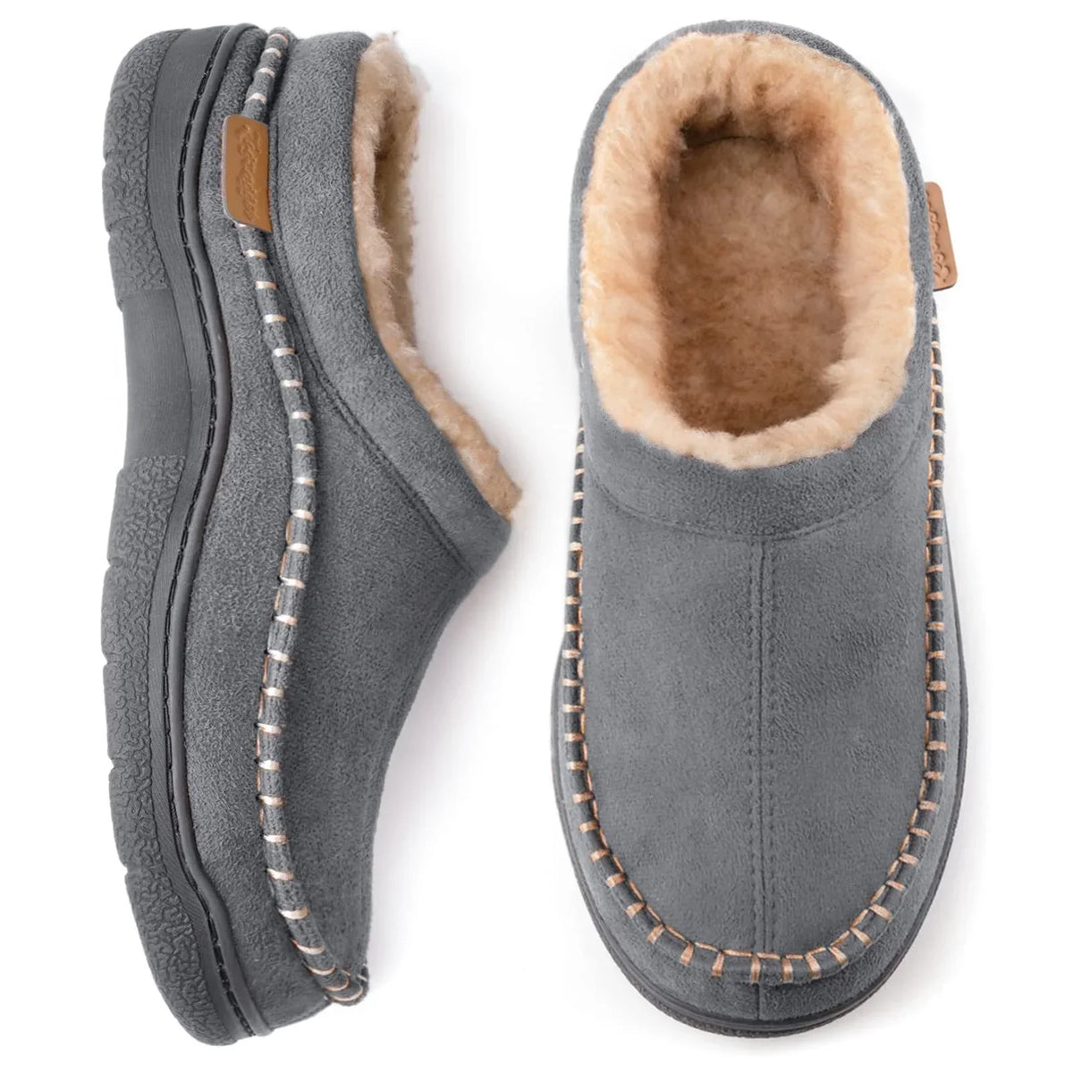 Men's Stable Non-Slip Warm Fleece Lined Slippers