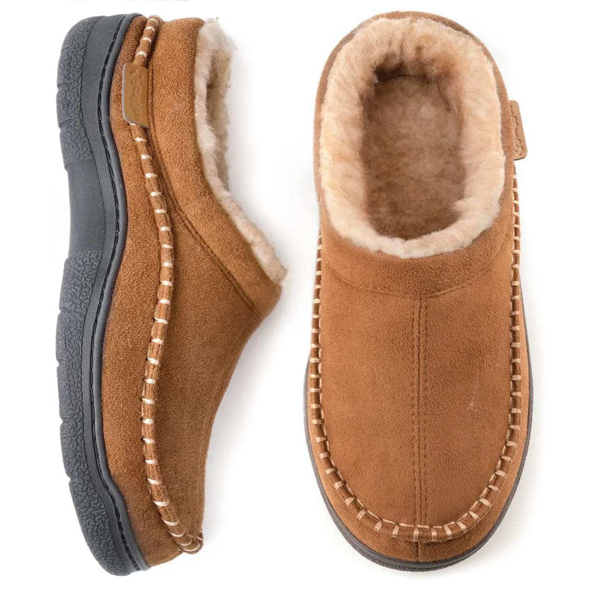 Men's Stable Non-Slip Warm Fleece Lined Slippers