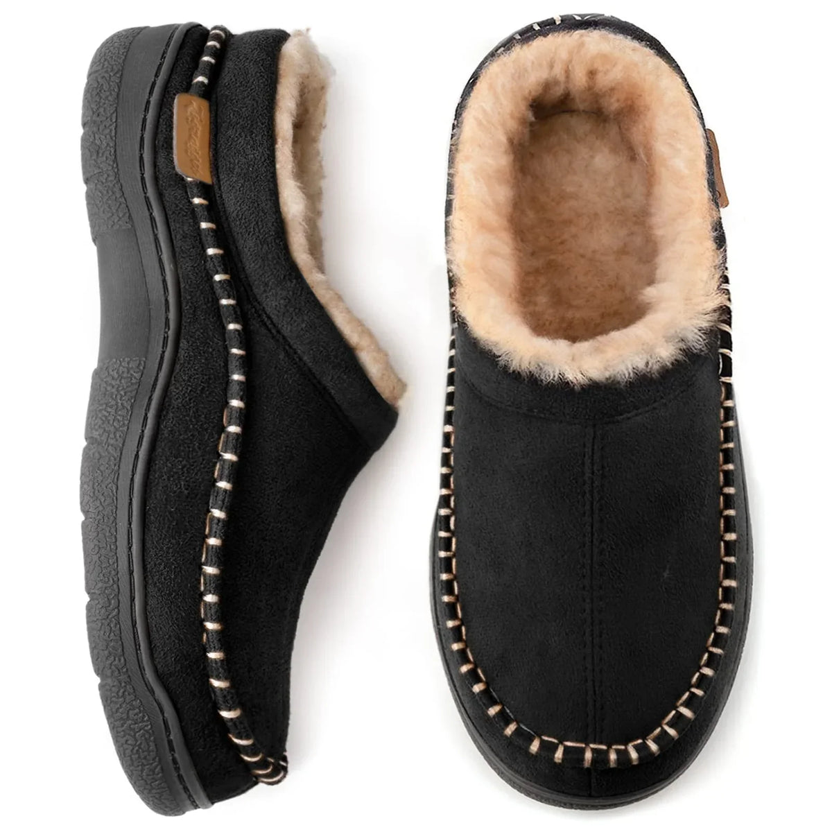 Men's Stable Non-Slip Warm Fleece Lined Slippers