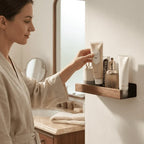 Wood Floating Shelf Protective Guardrail - Image 4