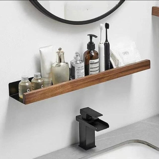 Wood Floating Shelf Protective Guardrail - Image 5