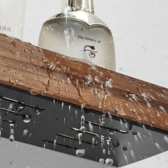 Wood Floating Shelf Protective Guardrail - Image 7