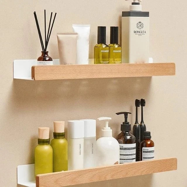 Wood Floating Shelf Protective Guardrail - Image 9