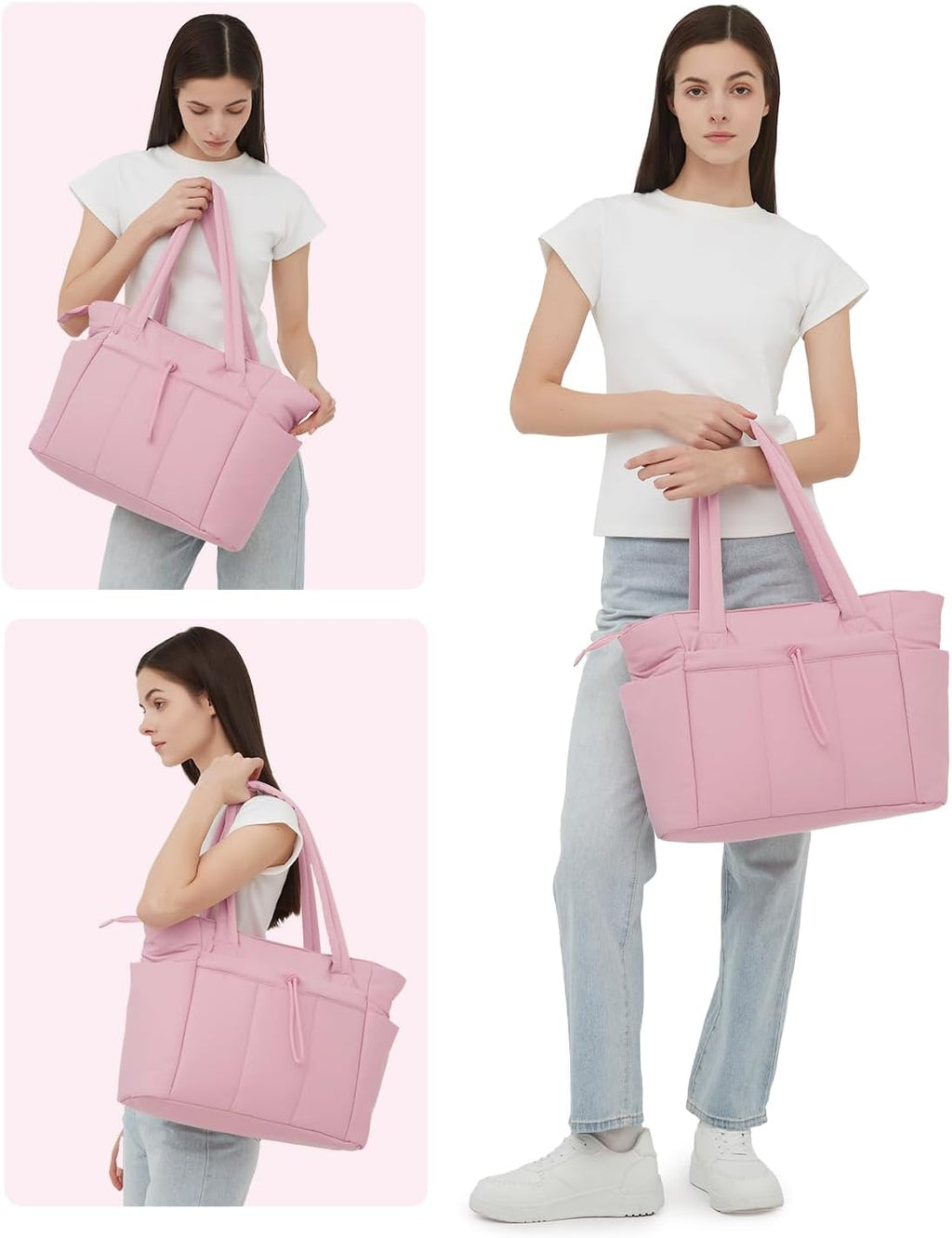 Spacious Work Tote Bag for Women with 15.6” Laptop Compartment