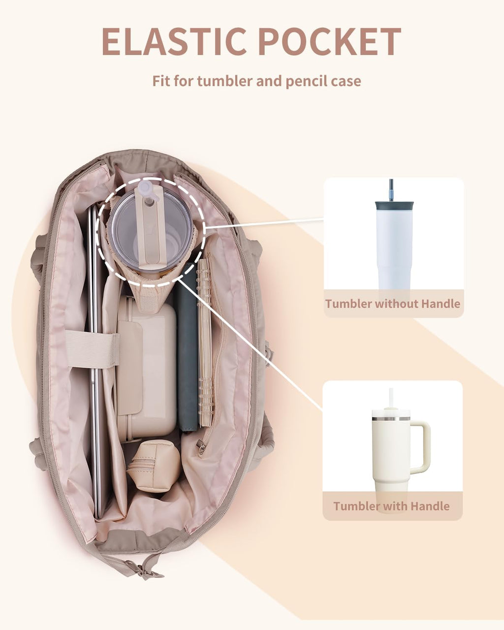 Spacious Work Tote Bag for Women with 15.6” Laptop Compartment