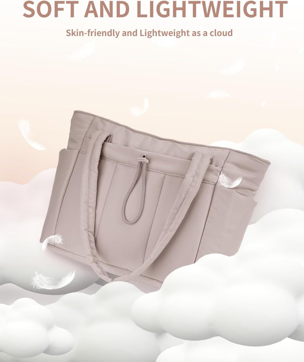 Spacious Work Tote Bag for Women with 15.6” Laptop Compartment