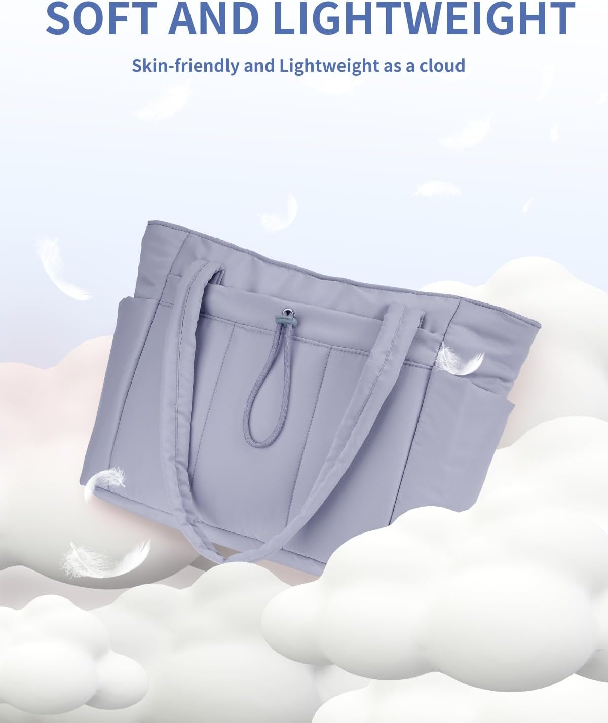 Spacious Work Tote Bag for Women with 15.6” Laptop Compartment