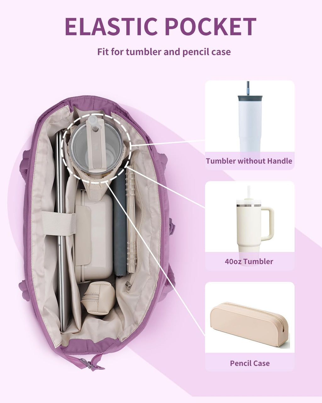 Spacious Work Tote Bag for Women with 15.6” Laptop Compartment