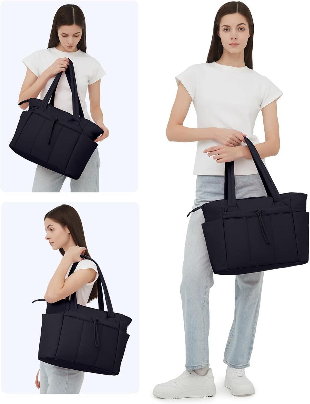 Spacious Work Tote Bag for Women with 15.6” Laptop Compartment