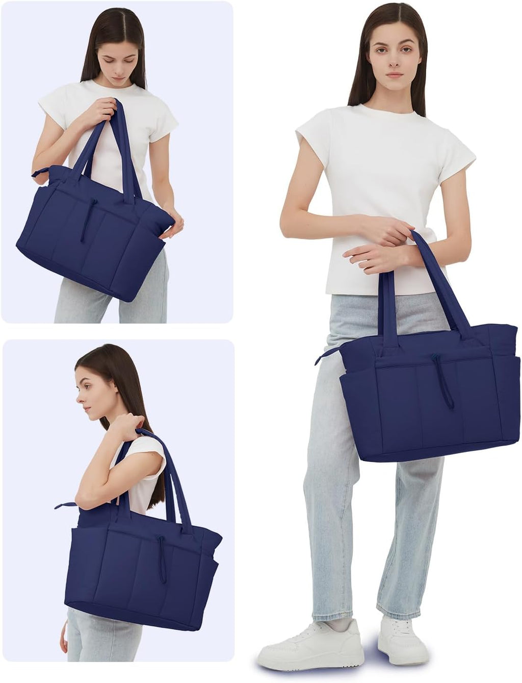 Spacious Work Tote Bag for Women with 15.6” Laptop Compartment