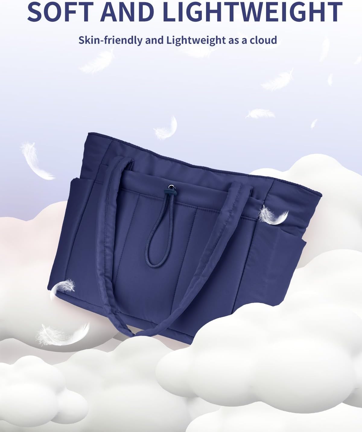 Spacious Work Tote Bag for Women with 15.6” Laptop Compartment