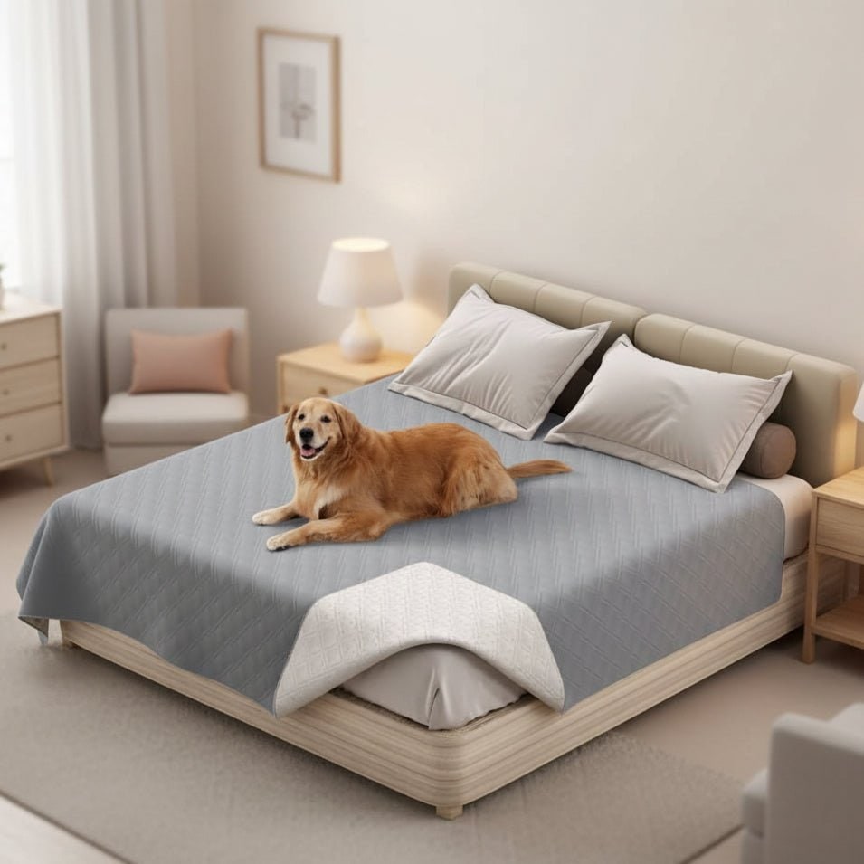 Quilted Waterproof Dog Blanket Non Slip Backing