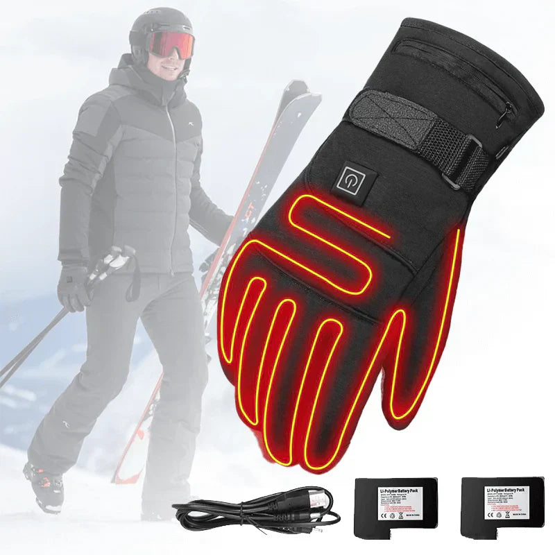 Rechargeable Heated Outdoor Gloves Waterproof Thermal Hand Warmers - Image 6