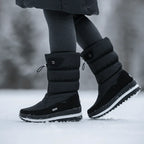 Quilted Mid Calf Womens Winter Boots Waterproof