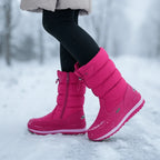 Quilted Mid Calf Womens Winter Boots Waterproof - Image 3