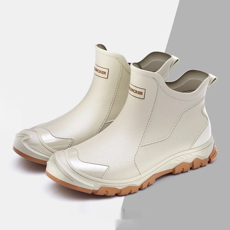 Rubber Ankle Rain Boots Waterproof Slip Resistant - Image 14