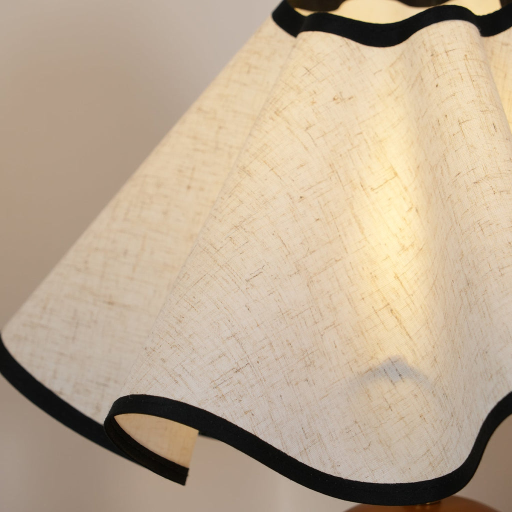 Modern Table Lamp Wood Base Linen Shade Bedside Decor - Image 38