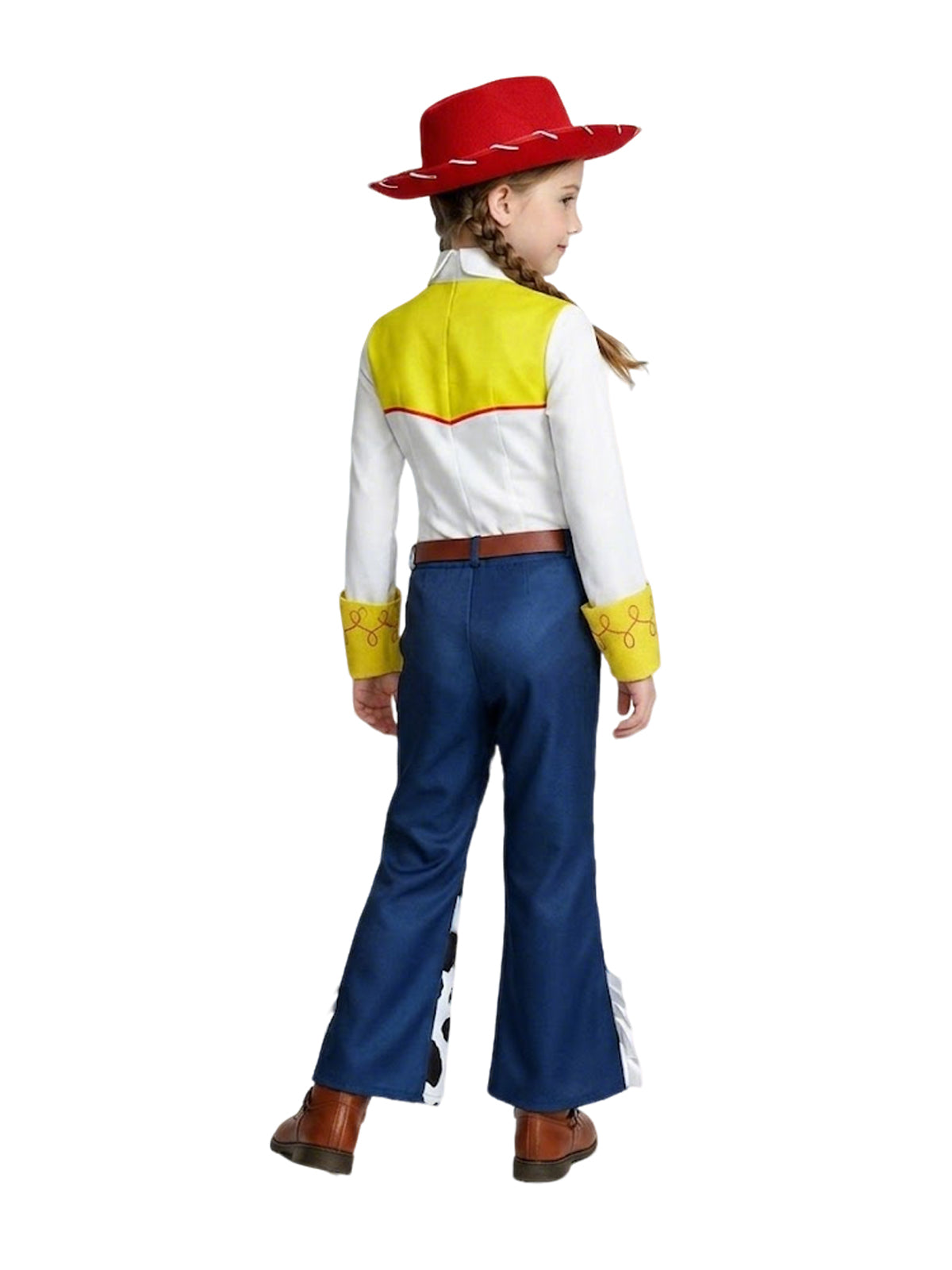 Women Girls 4 Piece Cowgirl Costume Set Cow Print - Image 2