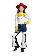 Women Girls 4 Piece Cowgirl Costume Set Cow Print - Image 3