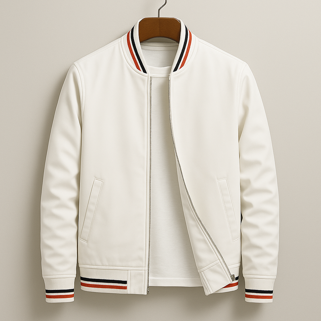 Men’s Streetwear Zip-Up Versatile Bomber Jacket in Urban Style