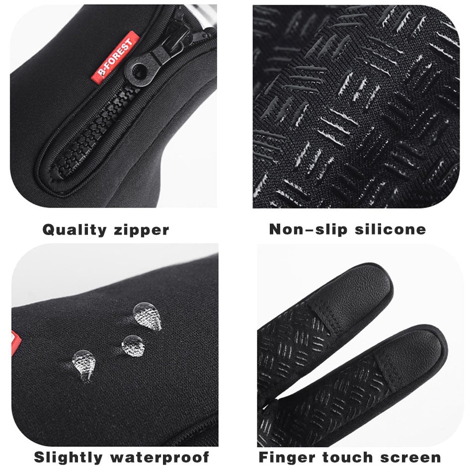 Cold-Weather Thermal Gloves Touchscreen Sport Fit - Image 4