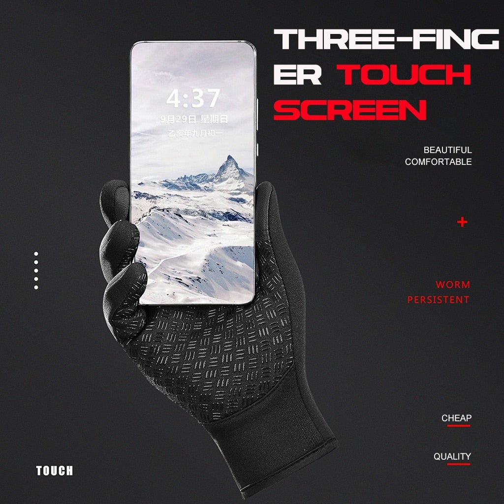Insulated Waterproof Durable Winter Gloves with Touchscreen Function