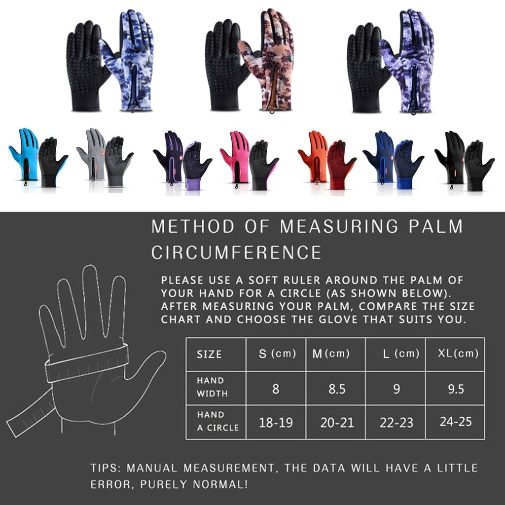 Cold-Weather Thermal Gloves Touchscreen Sport Fit - Image 5